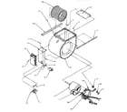 Amana GCIA070A40/P1177403F blower assembly & integrated control diagram