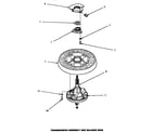 Amana LWM251W/P1176301WW transmission assembly & balance ring diagram