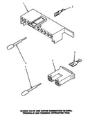Mixing valve & motor connection blocks, terminals & tool