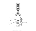 Amana LWM833W/P1176503WW agitator & drive bell diagram