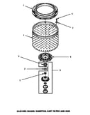 Clothes guard, washtub, lint filter & hub