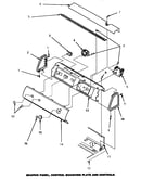 Graphic panel, control mounting plate & controls (cw3502l/p1163208wl) (cw3502w/p1163207ww) (cw4202l/pcw4202l) (cw4202w/pcw4202w) (lw3502l/p1163202wl) (lw3502w/p1163201ww) (lw3503l/p1163204wl) (lw3503w/p1163203ww) (lw4202l/p1163211wl) (lw4202w/p1163210ww)
