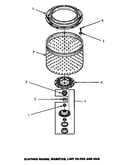 Clothes guard, washtub, lint filter & hub (cw3502l/p1163208wl) (cw3502w/p1163207ww) (cw4202l/pcw4202l) (cw4202w/pcw4202w) (lw3502l/p1163202wl) (lw3502w/p1163201ww) (lw3503l/p1163204wl) (lw3503w/p1163203ww) (lw4202l/p1163211wl) (lw4202w/p1163210ww)