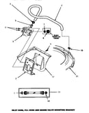 Inlet hose, fill hose & mixing valve mounting bracket (cw3502l/p1163208wl) (cw3502w/p1163207ww) (cw4202l/pcw4202l) (cw4202w/pcw4202w) (lw3502l/p1163202wl) (lw3502w/p1163201ww) (lw3503l/p1163204wl) (lw3503w/p1163203ww) (lw4202l/p1163211wl) (lw4202w/p116321