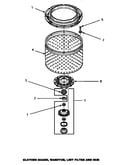 Clothes guard, washtub, lint filter & hub (cw8203w/pcw8203w) (cw8403w/p1163311ww) (lw8203w/p1163212ww) (lw8403w/p1163305ww)