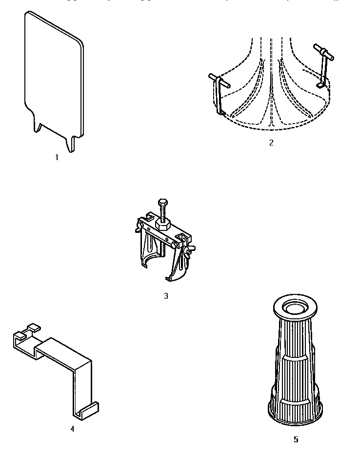 SPECIAL TOOLS (CW8203W/PCW8203W) (CW8403W/P1163311WW) (LW8203W/P1163212WW) (LW8403W/P1163305WW)