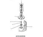 Amana LW4303W-P1163303WW agitator & drive bell diagram