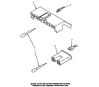 Amana TW4303G/P1163312WG mixing valve & motor connection blocks, terminals & tool diagram
