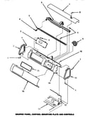 Graphic panel, control mounting plate & controls (cw9203w/p1163405ww) (lw4603l/p1163404wl) (lw4603w/p1163403ww) (lw9203w/p1163401ww)