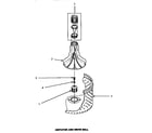 Amana CW9203W/P1163405WW agitator & drive bell (cw9203w/p1163405ww) (lw4603l/p1163404wl) (lw4603w/p1163403ww) (lw9203w/p1163401ww) diagram