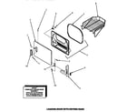 Amana LE4307L/P1163502WL loading door with drying rack diagram