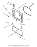 Lower access panel, front panel & seal
