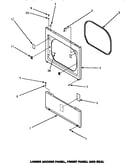 Lower access panel, front panel & seal