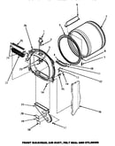 Front bulkhead, air duct, felt seal & cylinder