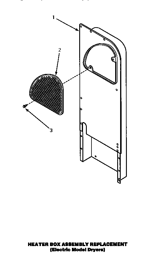 HEATER BOX ASSEMBLY (REPLACEMENT) (LE4427L/P1178401WL) (LE4427W/P1178401WW) (LE8327W/PLE8327W) (LE8457W/PLE8457W)