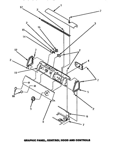 Graphic panel, control hood & controls (cg8409w/pcg8409w) (lg4429l/p1158901wl) (lg4429w/p1158901ww) (lg8329w/plg8329w) (lg8459w/plg8459w)