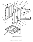 Cabinet, exhaust duct & base (lg4209l/p1158902wl) (lg4209w/p1158902ww) (lg4509l/p1163613wl) (lg4509w/p1163612ww) (lg4609l/p1163617wl) (lg4609w/p1163616ww) (lg8509w/p1163607ww) (lg8609w/p1163619ww) (lgm429l/p1176708wl) (lgm429w/p1176707ww) (lgm449l/p117670