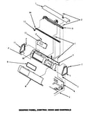 Graphic panel, control hood & controls (lg4809l/p1163708wl) (lg4809w/p1163707ww) (lg4909l/p1163715wl) (lg4909w/p1163714ww) (lg9109w/p1163703ww) (lg9209w/p1163711ww)