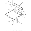Amana LG4909L/P1163715WL cabinet top & control hood rear panel (lg4809l/p1163708wl) (lg4809w/p1163707ww) (lg4909l/p1163715wl) (lg4909w/p1163714ww) (lg9109w/p1163703ww) (lg9209w/p1163711ww) diagram