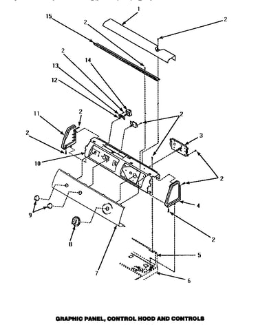 Graphic panel, control hood & controls (ce4307l/p1163514wl) (ce4307w/p1163513ww)