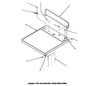 Amana CE4307W/P1163513WW cabinet top & control hood rear panel (ce4307l/p1163514wl) (ce4307w/p1163513ww) diagram