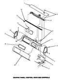 Graphic panel, control hood & controls (ce9107w/p1163709ww) (ce9207w/pce9207w)