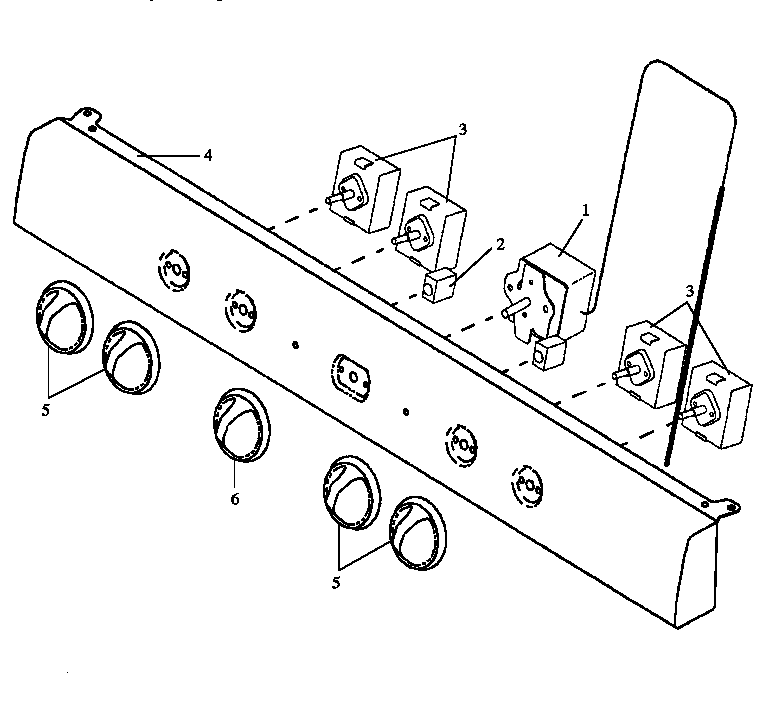 Front control panel assembly (ehn3302w/p1142454nw) (ehn3402w,l/p1142420nw,l) (ehn3402w,l/p1142477nw,l) (ehn3412l/p1142499nl) (ehn3412w/p1142499nw)