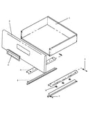 Fixed panel & storage drawer assembly