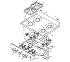 Amana SNK26CB/P1143090NW,L oven top burner assembly (snk26aa/p1142397nw,l) (snk26aa/p1143089nw,l) (snk26cb/p1142722nw,l) (snk26cb/p1143090nw,l) (snp26aa/p1142396nw,l) (snp26aa/p1143092nw,l) (snp26cb/p1142398nw,l) (snp26cb/p1143093nw,l) (snp26zz/p1142395nw) (snp26zz/p1143094nw) diagram