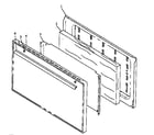 Amana SNK26FS/P1143091NW,L oven door assembly (snk26aa/p1142397nw,l) (snk26aa/p1143089nw,l) (snp26aa/p1142396nw,l) (snp26aa/p1143092nw,l) (snp26zz/p1142395nw) (snp26zz/p1143094nw) diagram