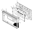 Amana SNK26AA/P1143089NW,L oven door assembly (snk26cb/p1142722nw,l) (snk26cb/p1143090nw,l) (snk26fs/p1142399nw,l) (snk26fs/p1143091nw,l) (snp26cb/p1142398nw,l) (snp26cb/p1143093nw,l) diagram