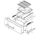 Amana SNK26FS/P1143091NW,L broiler drawer assembly diagram