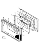 Oven door assembly (sne26cb/p1142425n) (sne26cb/p1142497n)