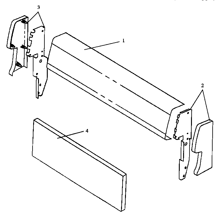 Fixed panel & backguard assembly