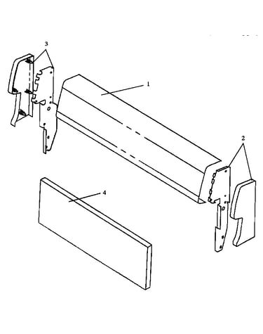 Fixed panel & backguard assembly