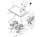 Amana AK2H30W2-P1131557N cooktop assembly diagram
