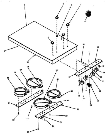 Cooktop assembly