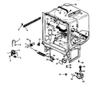 Caloric CDU300CB/P1199012W tub assembly diagram