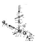 Motor-pump/water distribution components