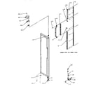 Amana SG19SL-P1193701WL freezer door hinge and trim diagram