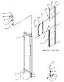 Freezer door hinge and trim