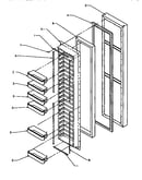 Freezer door (ss21sl/p1193801wl) (ss21sw/p1193801ww)