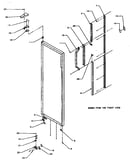 Refrigerator door hinge and trim