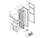 Amana SS21SL-P1193801WL refrigerator door (sg19sl/p1193701wl) (sg19sw/p1193701ww) diagram
