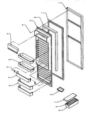 Refrigerator door (sg19sl/p1193701wl) (sg19sw/p1193701ww)