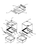 Refrigerator shelving and drawers (sg19sl/p1193701wl) (sg19sw/p1193701ww)