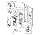 Amana SS21SW-P1193801WW freezer evaporator and air handling diagram