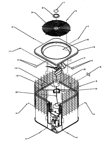 Cabinet & top assembly (rca18a2a/p1173301c) (rca24a2a/p1173302c) (rca30a2a/p1173303c) (rca36a2a/p1173304c) (rca36a3a/p1173305c) (rca36a4a/p1173306c) (rca42a2a/p1173307c) (rca48a2a/p1173308c) (rca48a3a/p1173309c) (rca48a4a/p1173310c) (rca60a2a/p1173311c) (