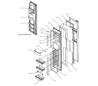 Amana SRD20S4L-P1190801WL freezer door diagram