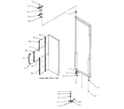 Amana SRD22S5W-P1190301WW door hinge/trim (refrigerator) diagram